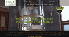 Desktop Screenshot of kingelevators.com